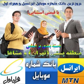 بانک شماره موبایل با تفکیک مشاغل و منطقه پستی